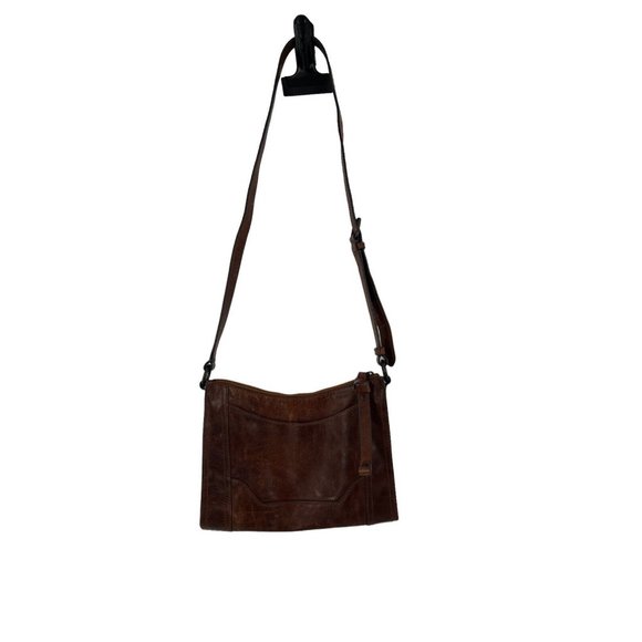 Frye Handbags - Frye Melissa Hobo Brown Leather Medium Crossbody Bag
